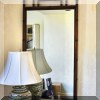 DM01. Mid century bamboo carved mirror. 46”h x 22” 